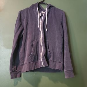 Divided H&M Blue Large Zip Up Hoodie